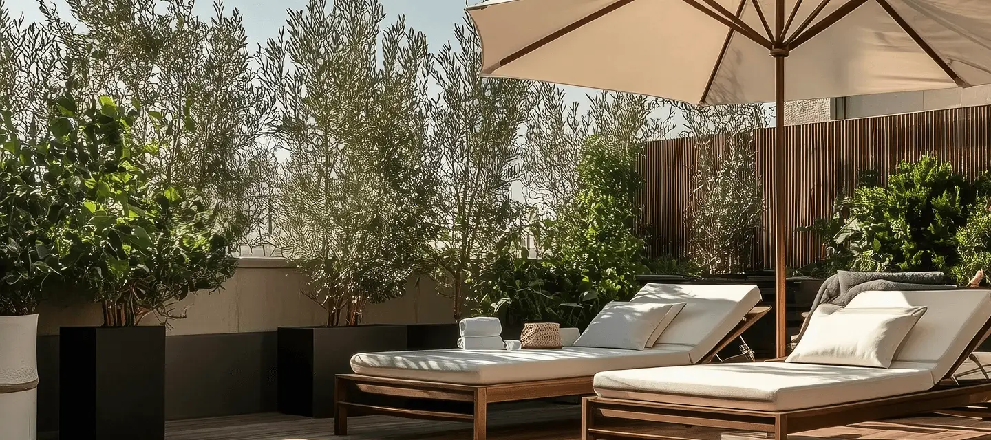 ブランドコンセプトに寄り添う、屋外空間デザインの画像