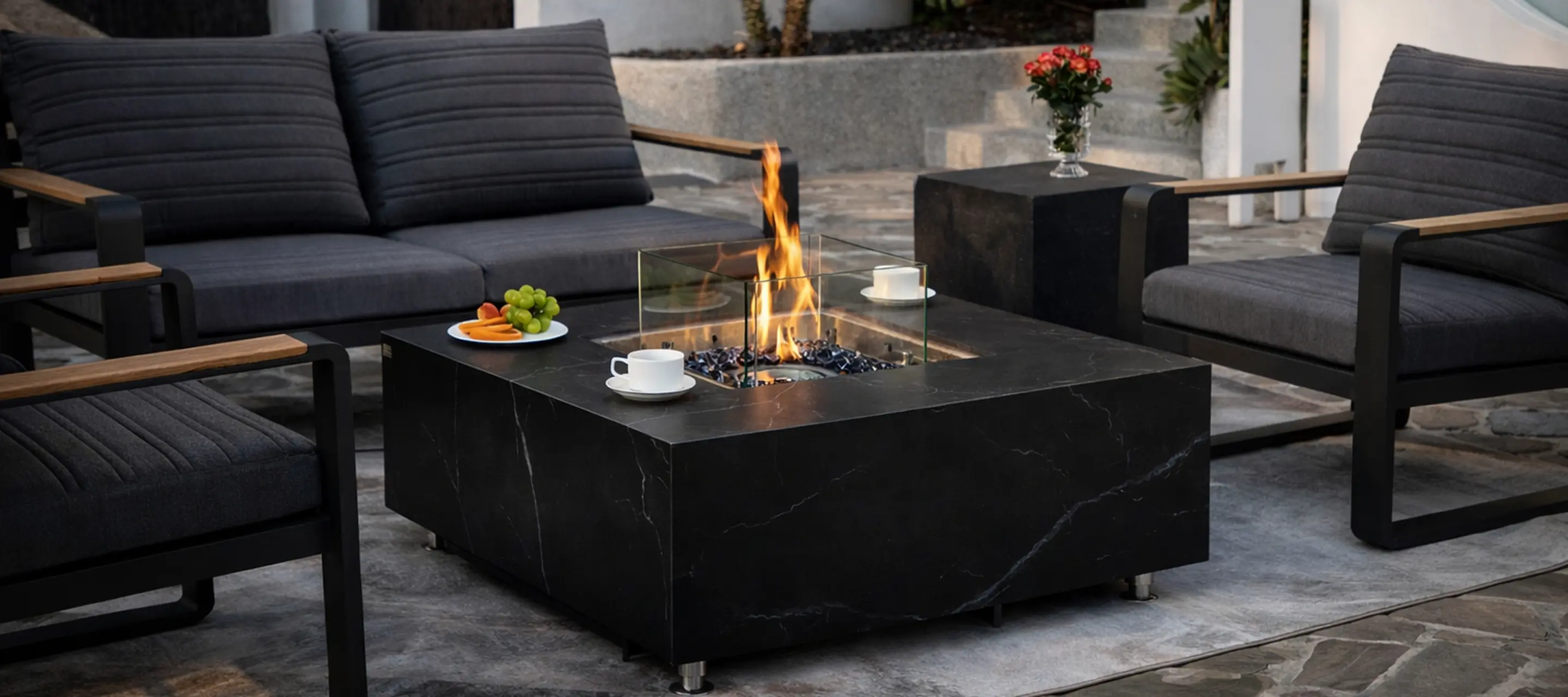 炎が風景になる時間の画像