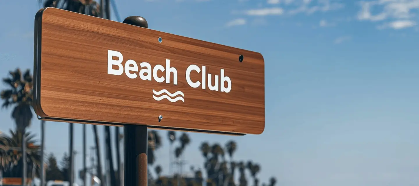 オリジナルビーチサイン制作の画像